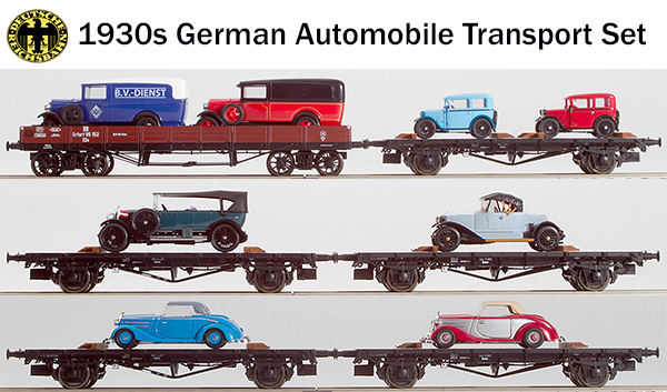REI Models 0036 - 1930s German Era II Automobile Transport Set